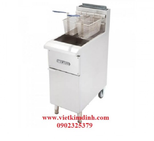 Chiên nhúng gas 2 rổ đứng